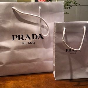 Prada shopping bags